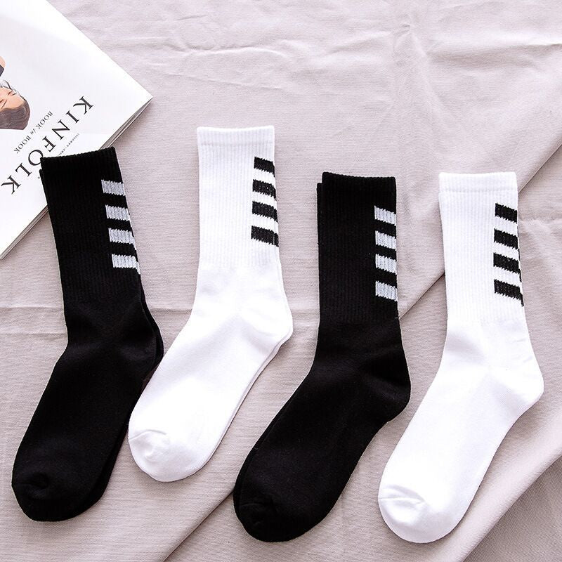 Mens Mid-calf Socks Athletic Style